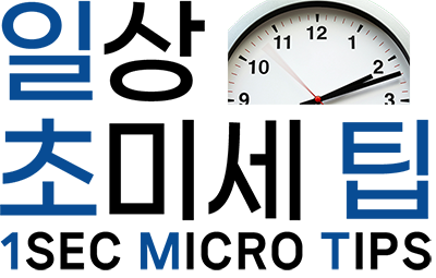 일상 초미세 팁